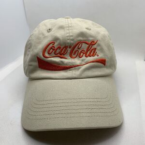 Vintage Coca Cola Hat Adjustable - Tan